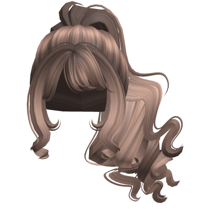 Kawaii High Windy Fluffy Ponytail (Milktea) Roblox item
