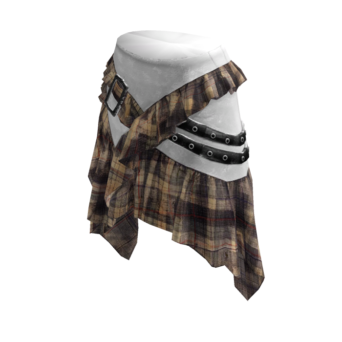 🪽Y2K plaid ruffle skirt -WS
