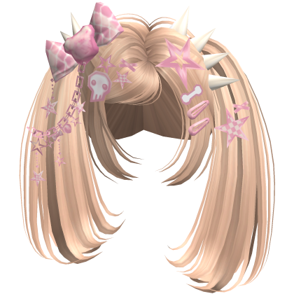 ♡ Scene Spiky Moe Pigtails (Blonde)