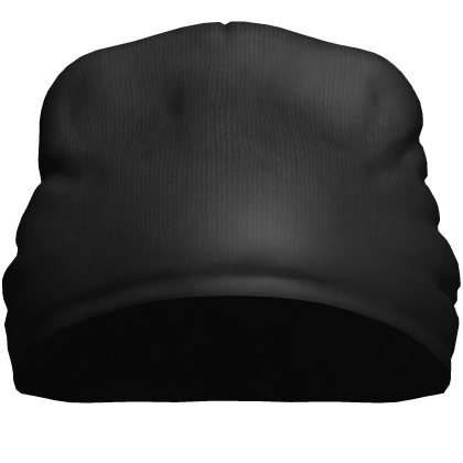 🦇Realistic Plain Blank Black Beanie🦇 Roblox item