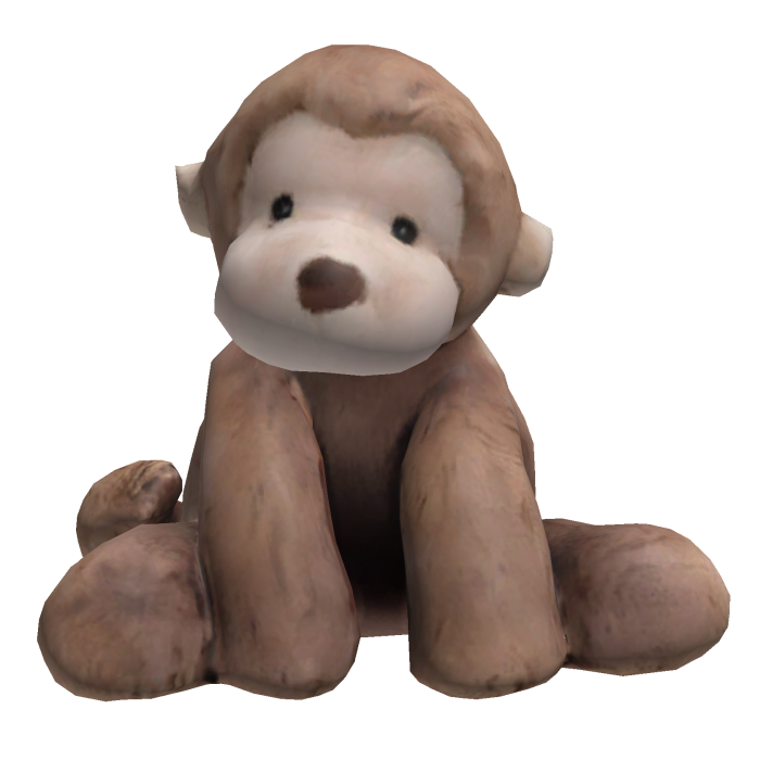 Plush Monkey on Head