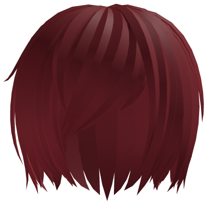 (｡･ω･｡) niche anime hair in red Roblox item