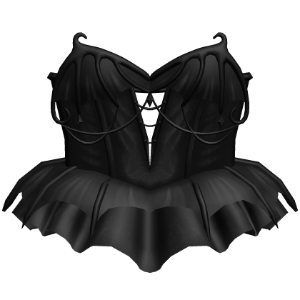 Black Vampire Bat Corset Dress