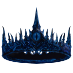 (CODE= 4193 ) Deep Royal Sea Eye crown