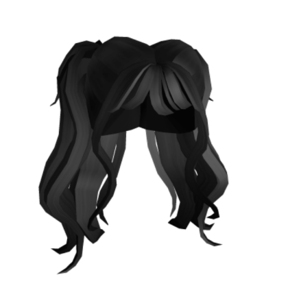 Black Hair Roblox decal