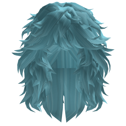 Long Cyan Messy Girl Hair Roblox item