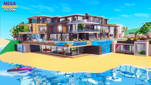 Mega Mansion Tycoon 🌴🛥️