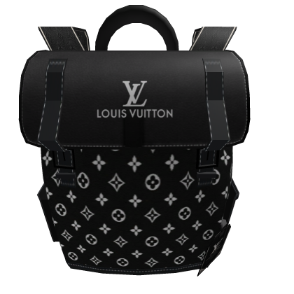 Black LV Luxury Backpack V1