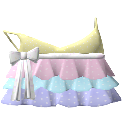 ♡ pastel rainbow goth ruffled kawaii cute tank top