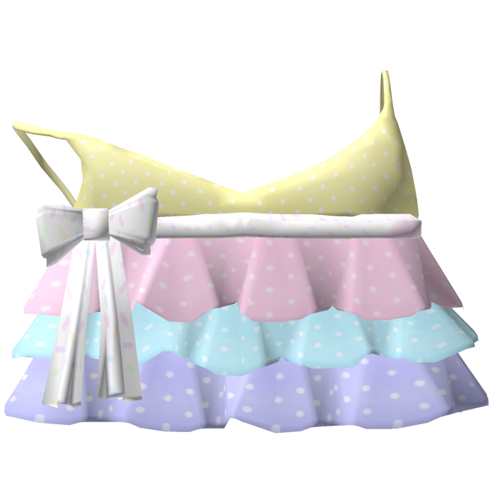 ♡ pastel rainbow goth ruffled kawaii cute tank top