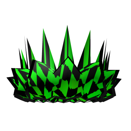 Green Checkered Crown