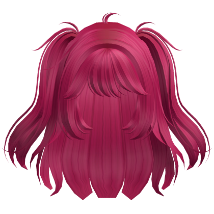 Cute Dolly Messy Pigtails (Hot Pink) Roblox item
