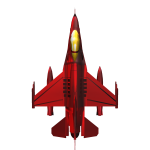 F16 Red Jet