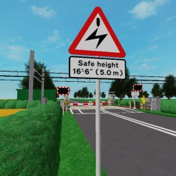 Uk level crossing icon