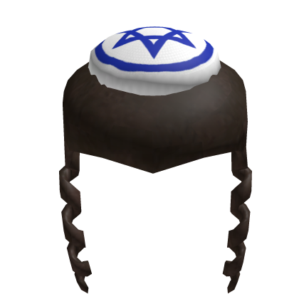 Jewish hair, with Jewish kippa