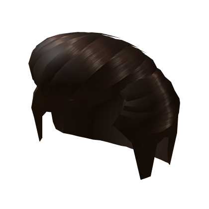 Brown Side Part Pompadour Hair