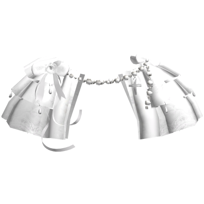 White Victorian Lace Ribbon Collar 3.0