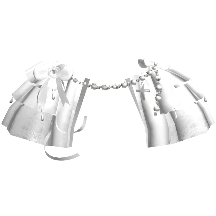 White Victorian Lace Ribbon Collar 3.0