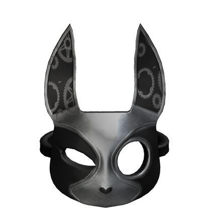 Shadow Moon Bunny Mask (Dark Silver) Roblox item
