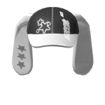 🍀Y2K Black Star Bunny Cap