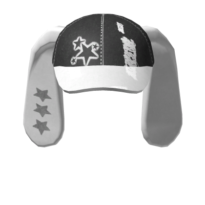 🍀Y2K Black Star Bunny Cap thumbnail