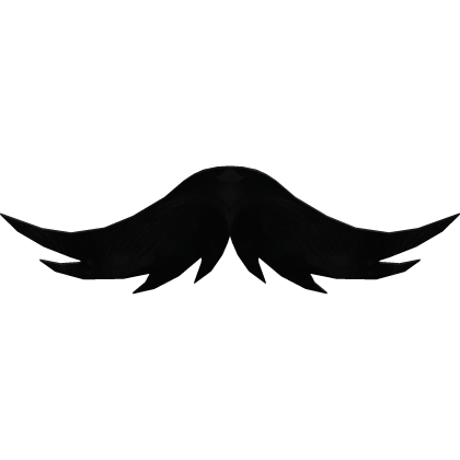 black feathered mustache