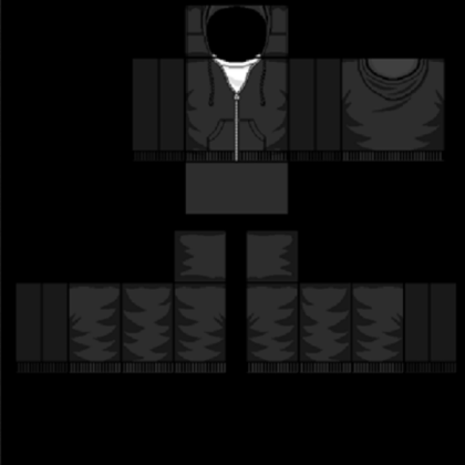 Black Hoodie Template Roblox decal