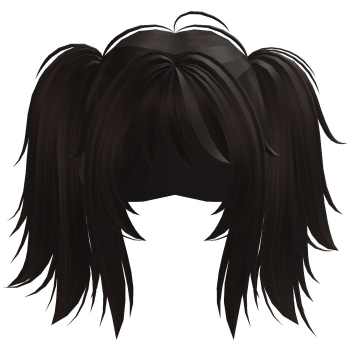 Cute High Pigtail Hair (Dark Brown)