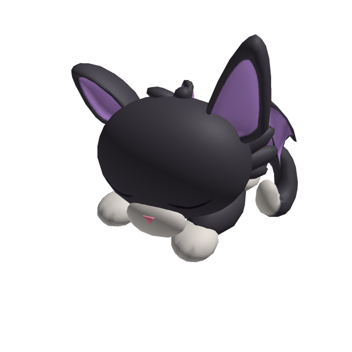 Sleepy Bat Cat Shoulder Pet