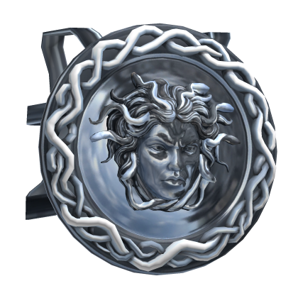 Silver Medusa Back Shield