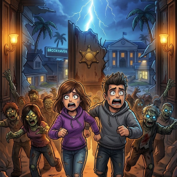 Escape the zombies from the  famous Roblox maps!