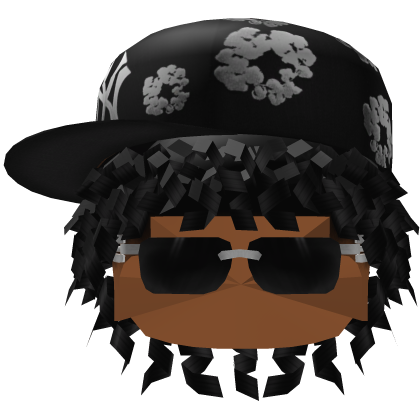 Denim Tears Fitted w/ Curly Afro Roblox item