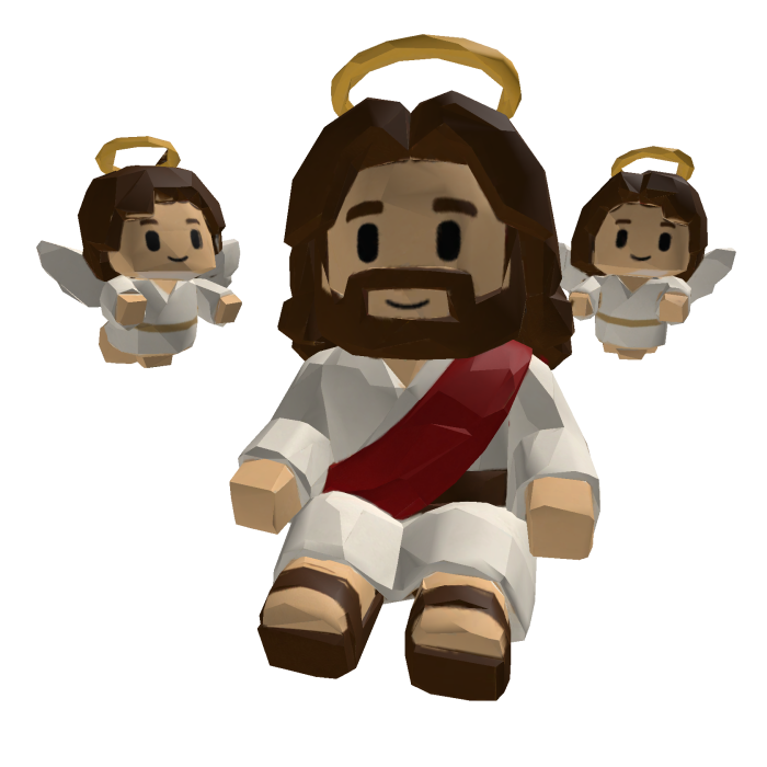 Jesus Angel Shoulder Buddy {Right}