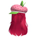 Strawberry Shortcake Long Hair w Hat