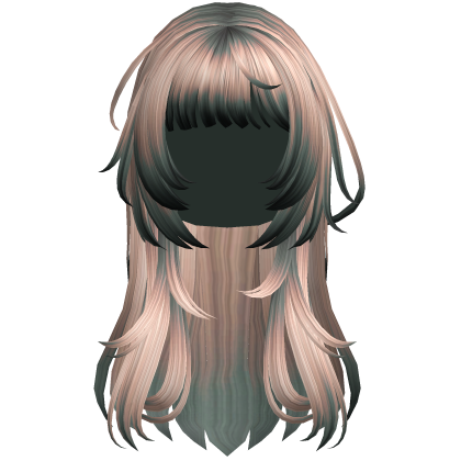 Blonde Teal Punk Flowy Girl Hair