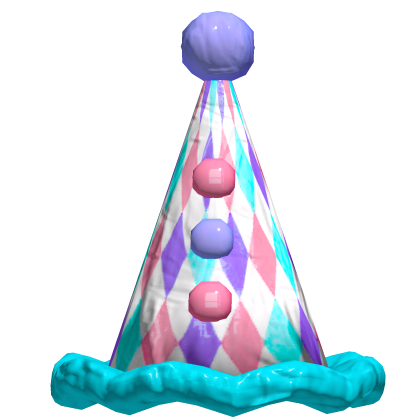 Halloween clown hat cyan