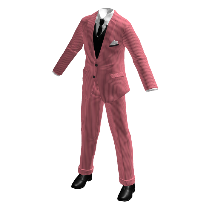 Pink Suit Classy Pinstripe Fitted