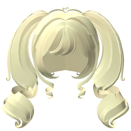 ♡ lovely princess curl tweencore pigtails yellow Roblox item