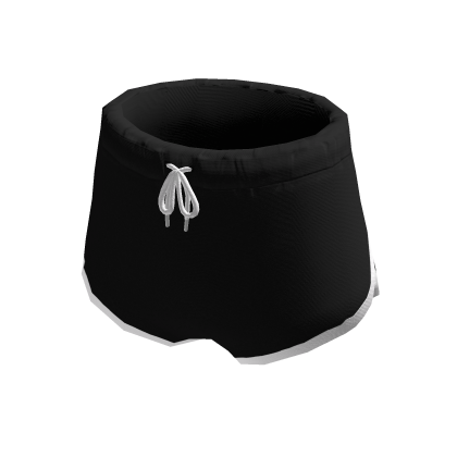 🐬 Tied Dolphin Shorts - Black thumbnail