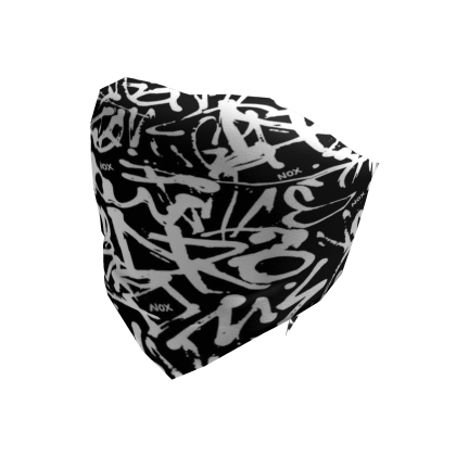 NOX – WHITE BLACK GRAFFITI CROP TOP