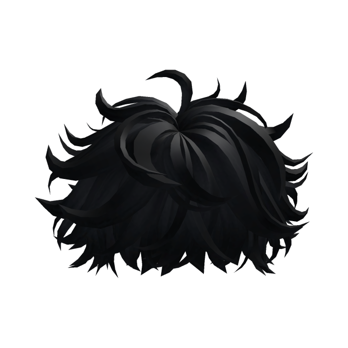 Fluffy Messy Boy Hair (Black)