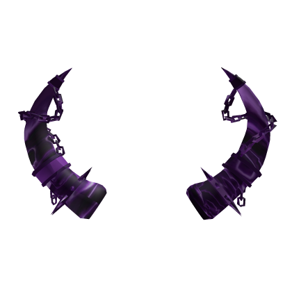 Purple Nebula Chained Horns