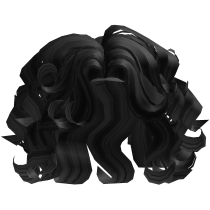 Black Soft Curly Hair Roblox item