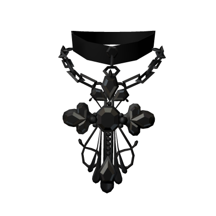 Black Jewel Cross Necklace 3.0