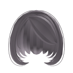 ꒰: ♡ dark ash purple bob hair