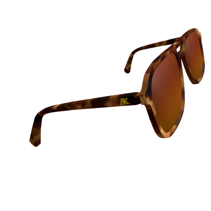 brown turtle glasses head