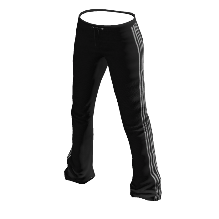 Black Striped Track Retro Joggers Pants