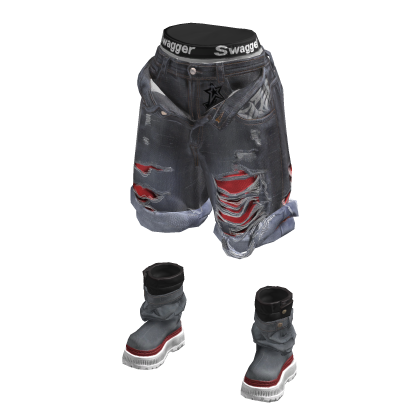 Swagger Dark Grunge Jorts and Boots