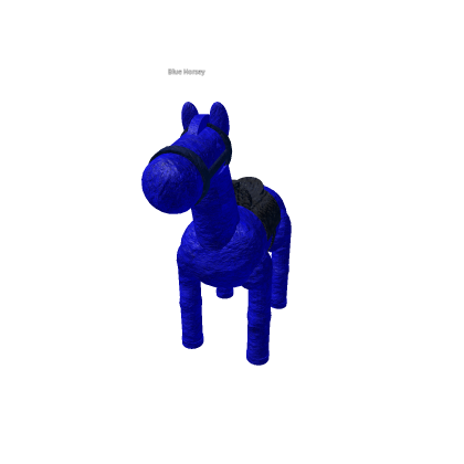 Blue horsey