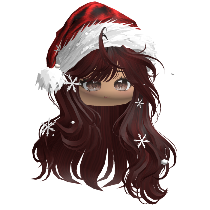 Christmas Waves w/Santa Hat (Dark Red)